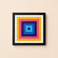 Colorful Geometric Mosaic Kit – DIY Pixel Art Craft Kit for Kids & Adults