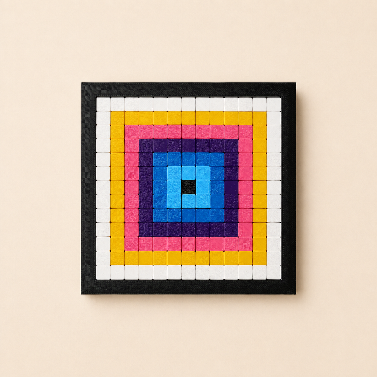 Colorful Geometric Mosaic Kit – DIY Pixel Art Craft Kit for Kids & Adults