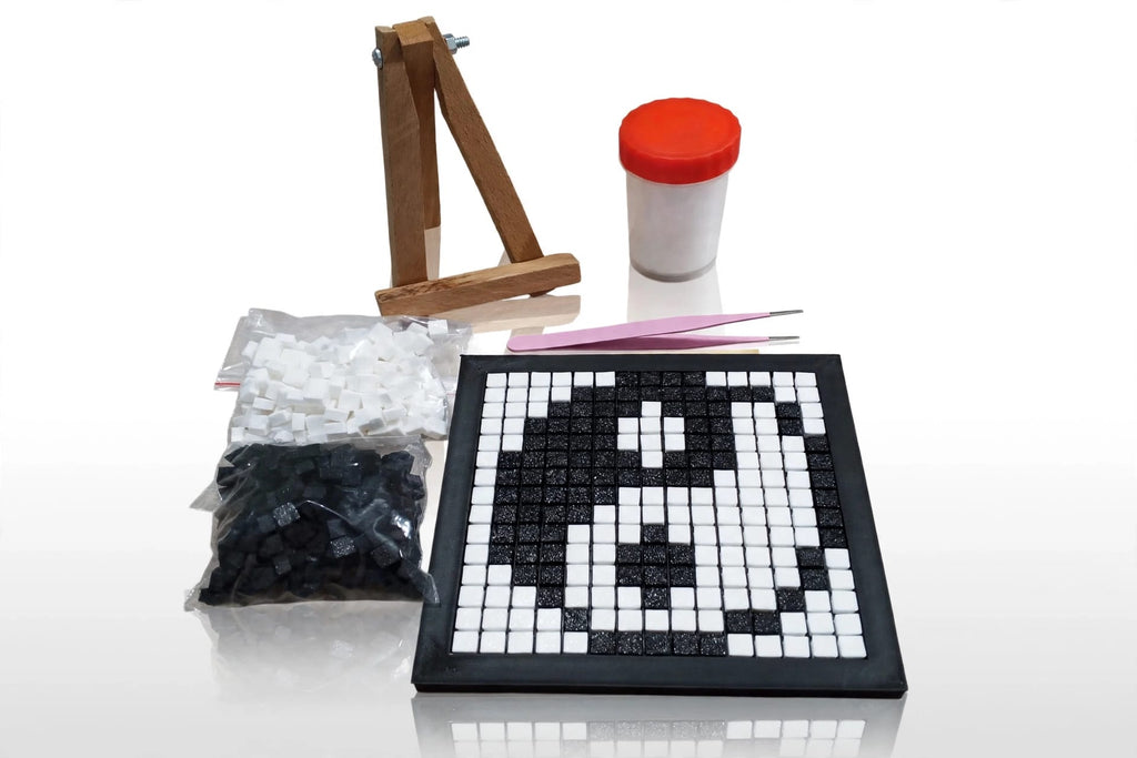 DIY Yin Yang Mosaic Kit – Black & White Pixel Art Craft Kit
