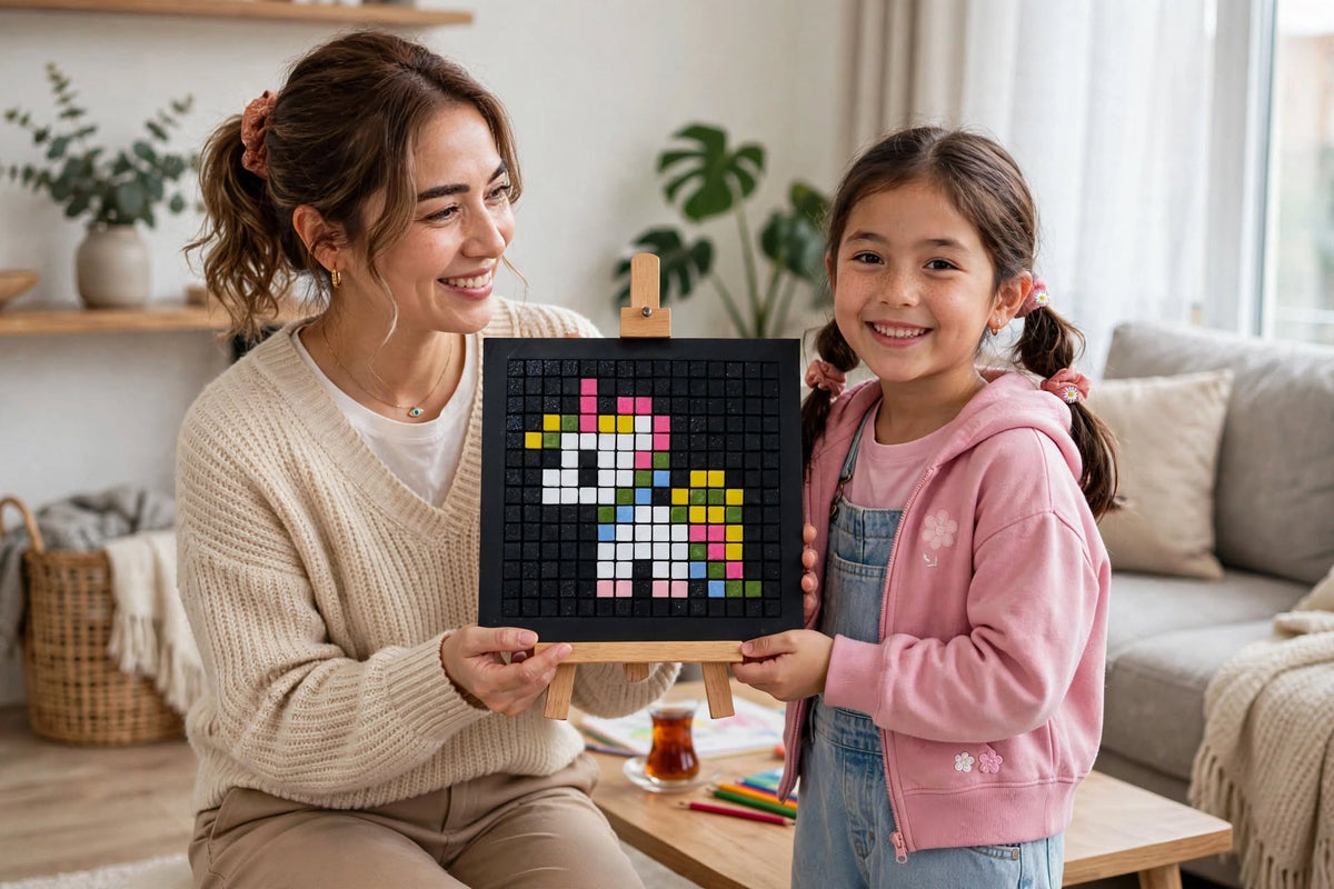 Unicorn Pixel Mosaic Kit – DIY Mosaic Art Kit