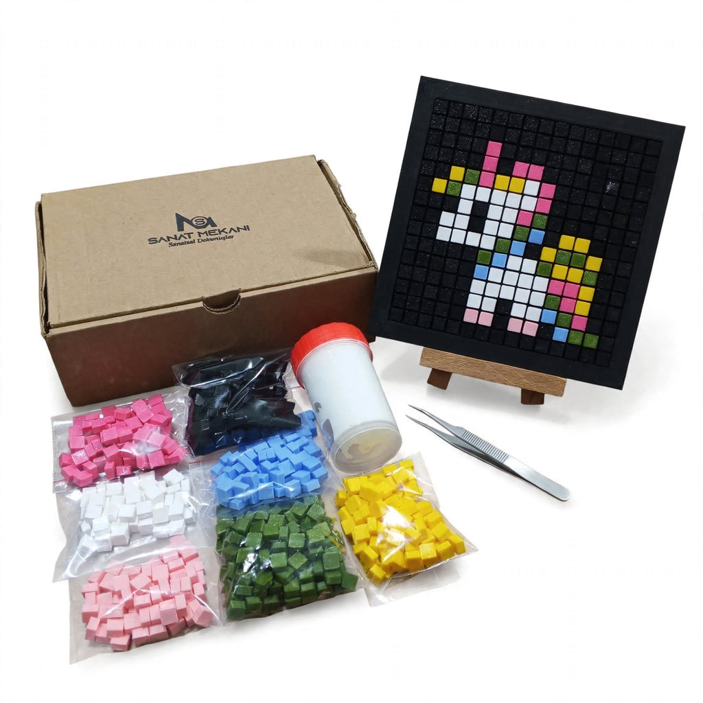 Unicorn Pixel Mosaic Kit – DIY Mosaic Art Kit