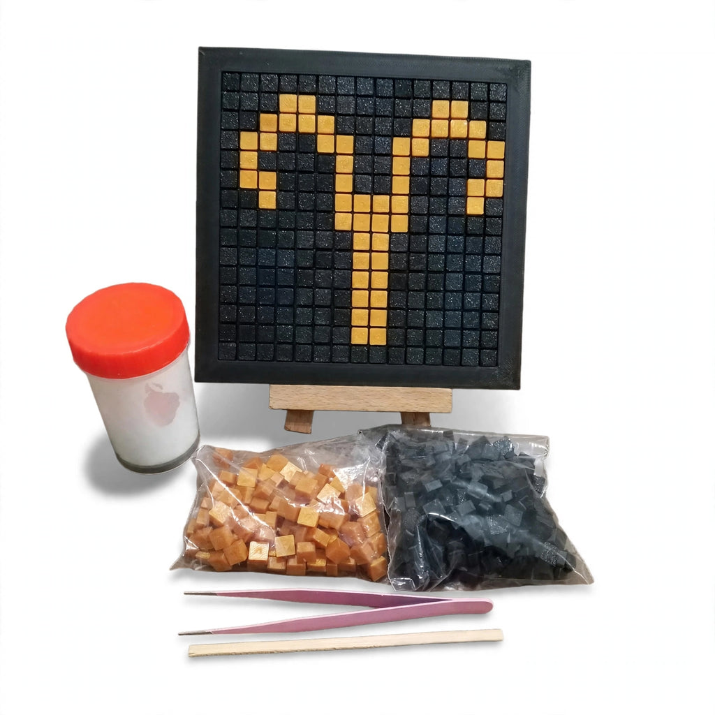 Aries Zodiac Mosaic Kit – DIY Pixel Craft Kit for Kids & Adults