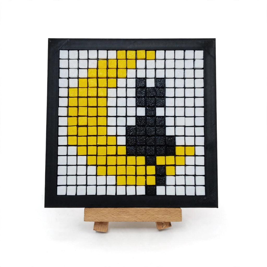 Crescent Moon Cat Mosaic Kit – DIY Pixel Craft Kit for Kids & Adults