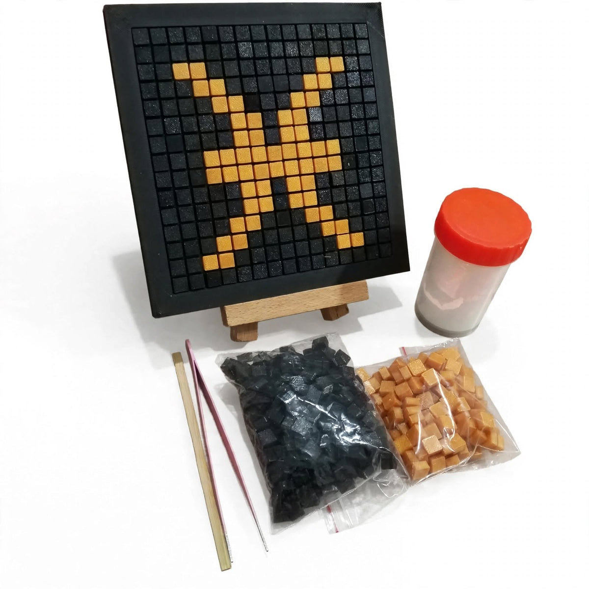 Pisces Zodiac Mosaic Kit – DIY Pixel Art Craft Kit for Kids & Adults