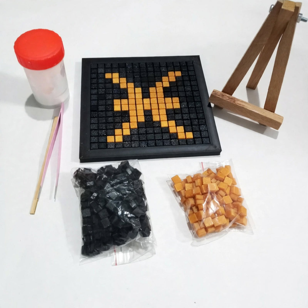 Pisces Zodiac Mosaic Kit – DIY Pixel Art Craft Kit for Kids & Adults
