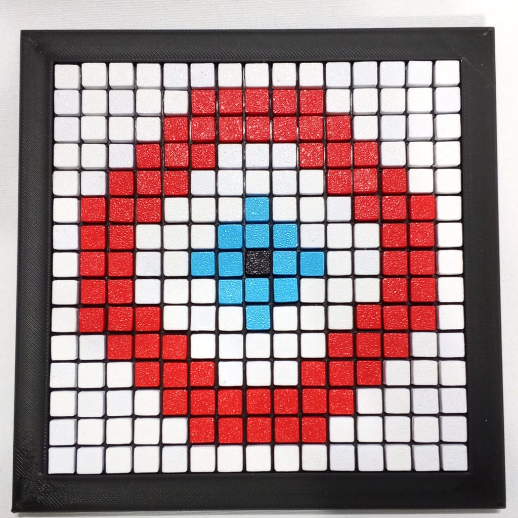 DIY Evil Eye Mosaic Kit – Turkish Nazar Wall Art – Pixel Art Craft Kit for Kids & Adults