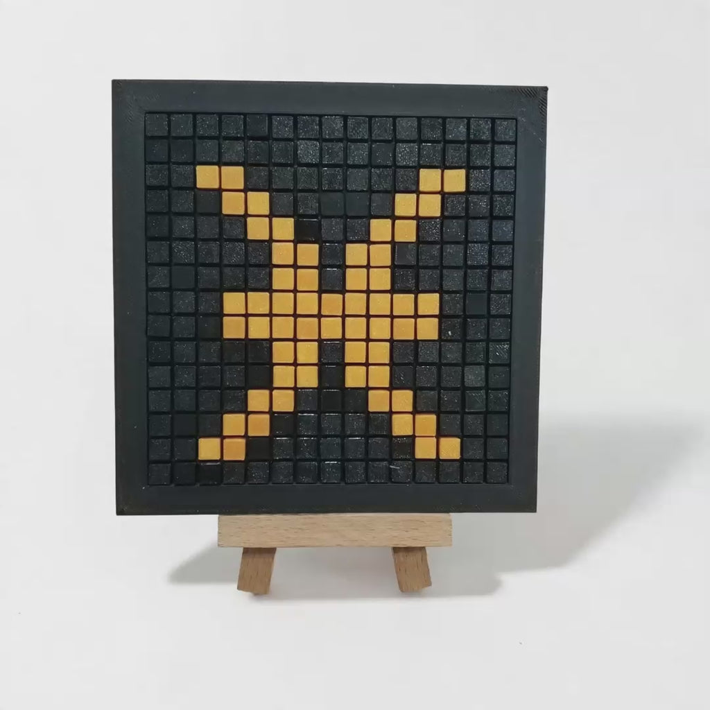 Pisces Zodiac Mosaic Kit – DIY Pixel Art Craft Kit for Kids & Adults