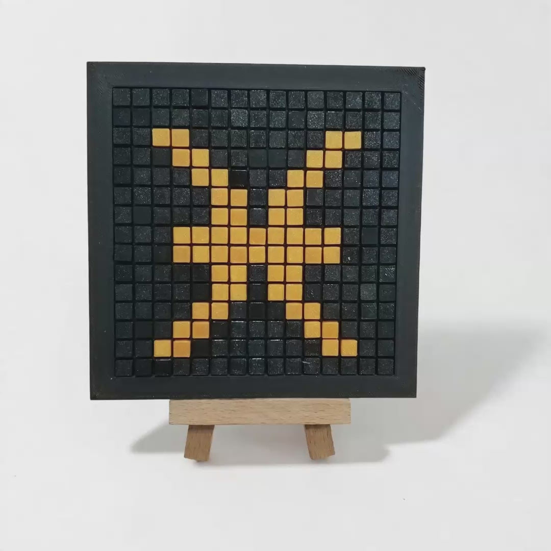Pisces Zodiac Mosaic Kit – DIY Pixel Art Craft Kit for Kids & Adults