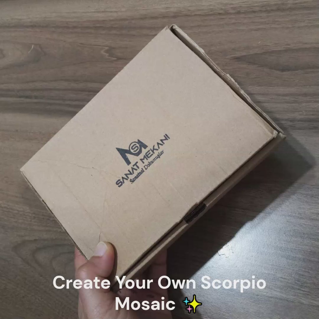 Scorpio Zodiac Mosaic Kit – DIY Pixel Craft Kit for Kids & Adults