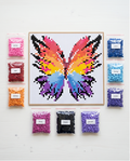 Butterfly Mosaic Kit – DIY Pixel Art Craft Kit for Adults