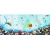 Dekoratif Tablo -Akvaryum- El Yapımı - ölçü(80x40cm)